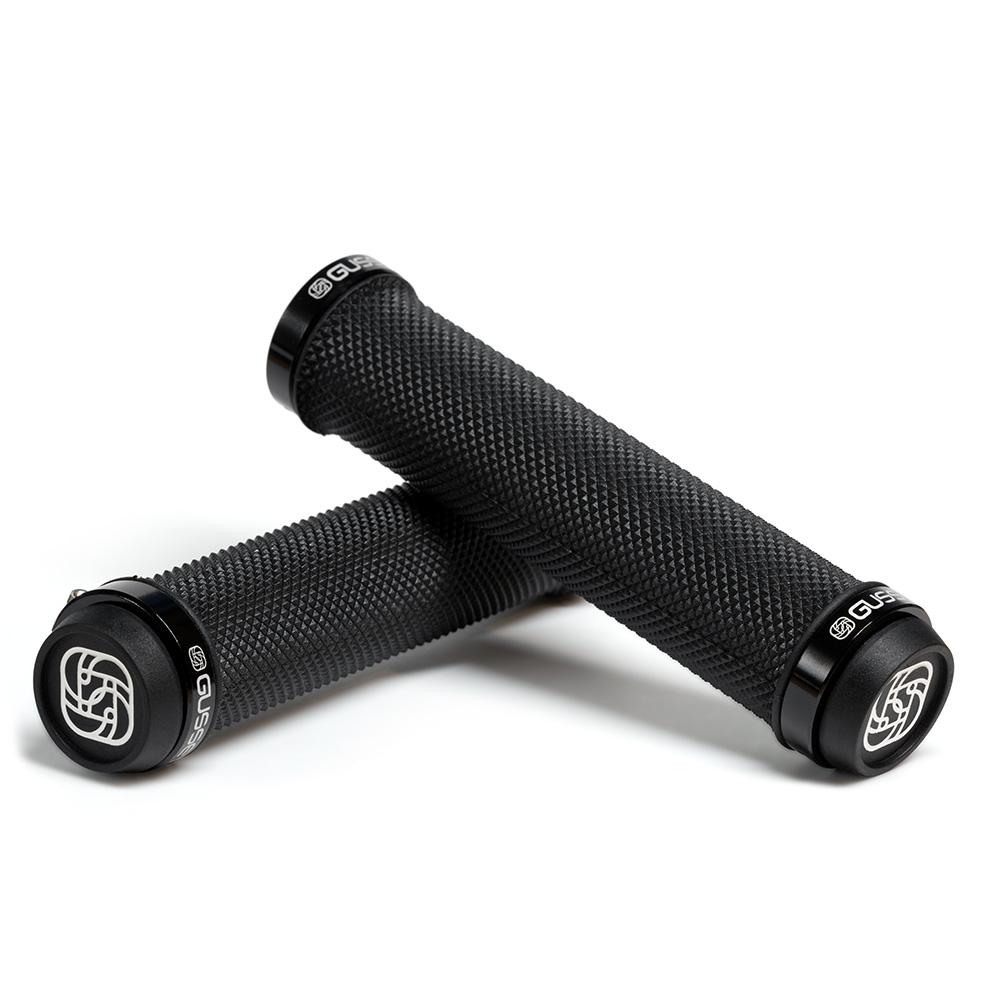 Gusset BMX Parts Black Gusset Double File Lock-On Grips