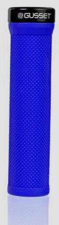 Gusset BMX Parts Blue Gusset Single File Lock-On Grips