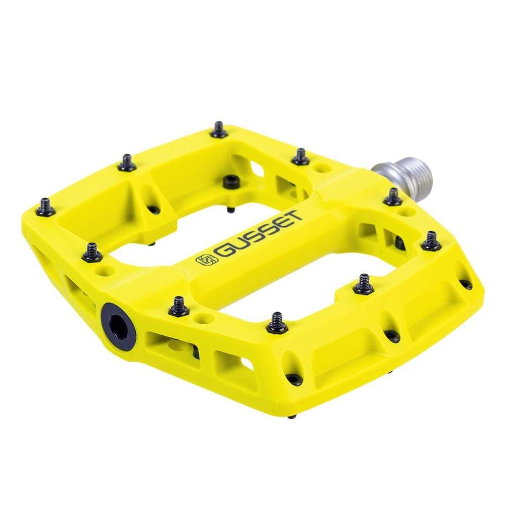 Gusset BMX Parts Lime Gusset Slim Jim Nylon Pedals