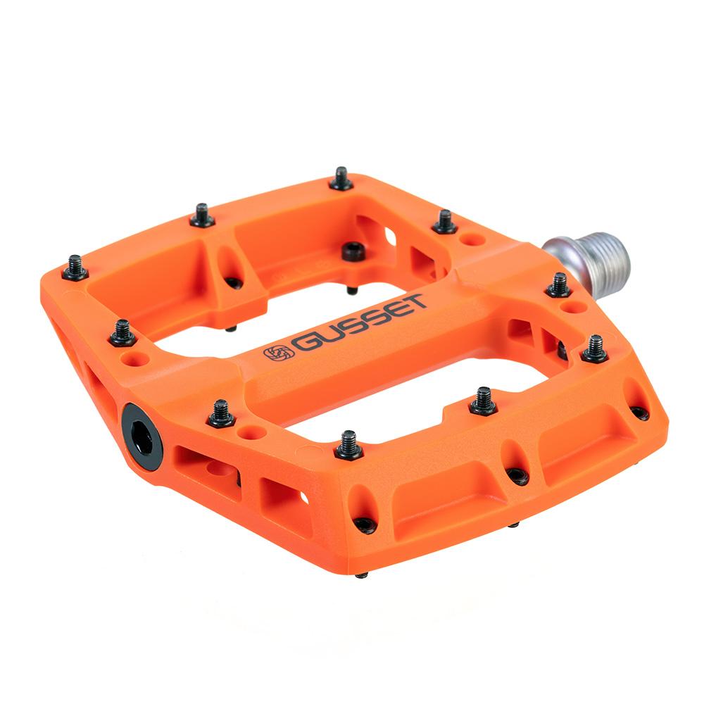 Gusset BMX Parts Orange Gusset Slim Jim Nylon Pedals