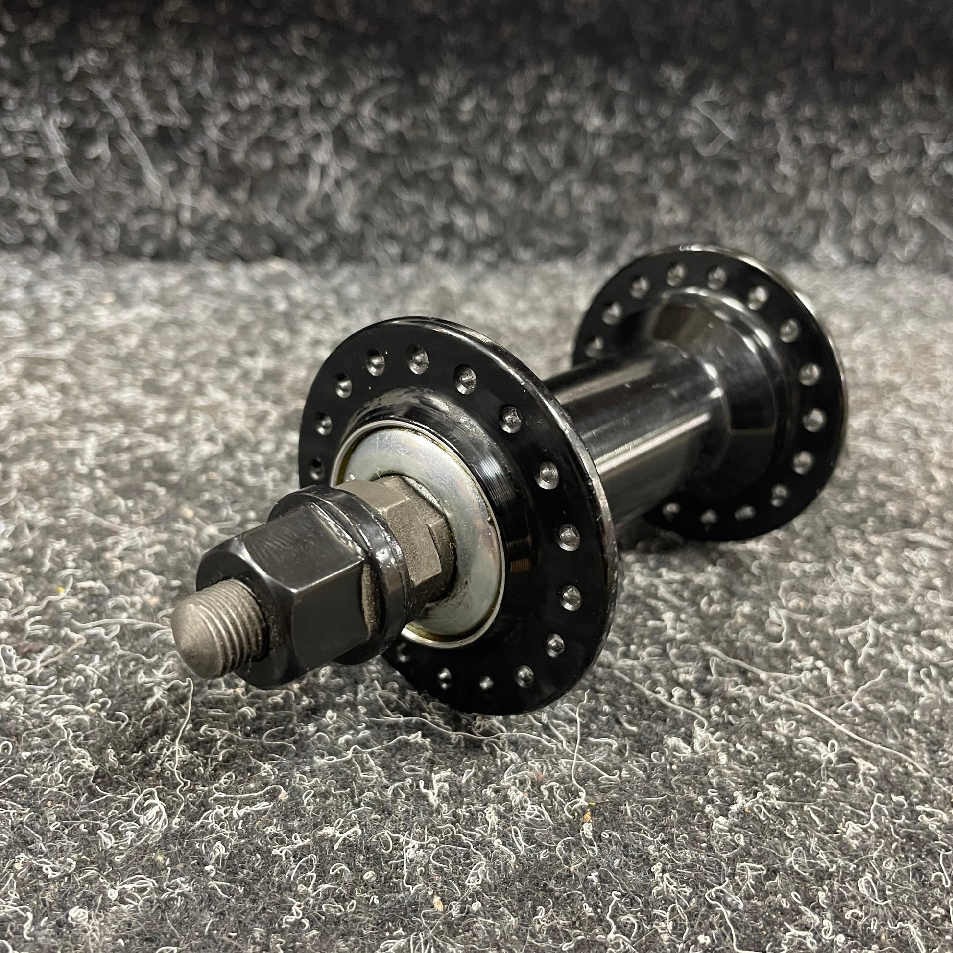 Haro Male Front Hub Unsealed Black Alans BMX - Main Image