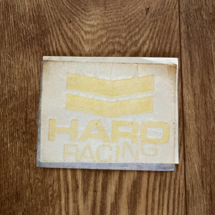 Haro Old School BMX Haro Racing Die-Cut Sticker Yellow NOS