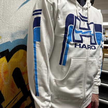 Haro Clothing & Shoes Haro Retro Zip Hoody White