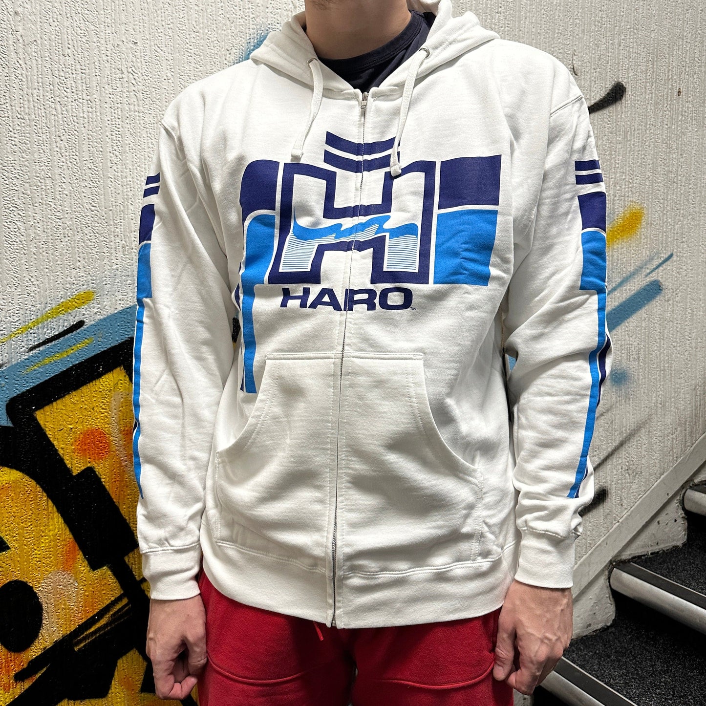 Haro Clothing & Shoes Haro Retro Zip Hoody White