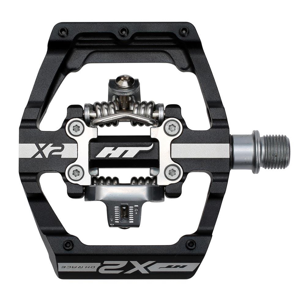 HT Components BMX Racing Black HT X-2 Clipless BMX Race Pedals