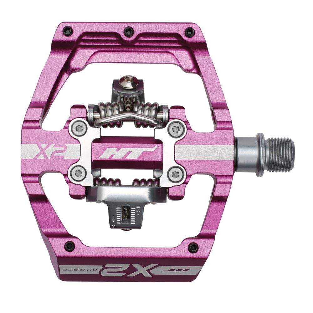 HT Components BMX Racing Purple HT X-2 Clipless BMX Race Pedals