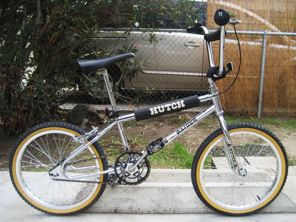 Hutch Old School BMX Hutch Pro Raider Downtube Frame Sticker NOS Chrome