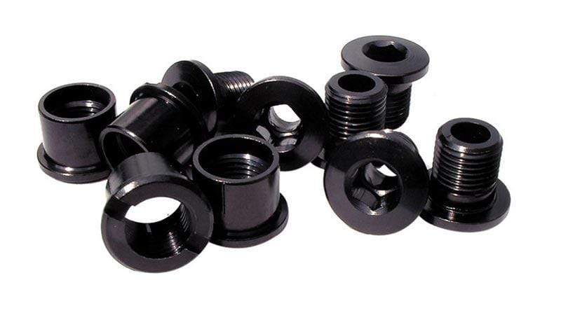 Id Old School BMX Black ID Coloured Alloy Chainring Bolts (5) 6.5mm Single
