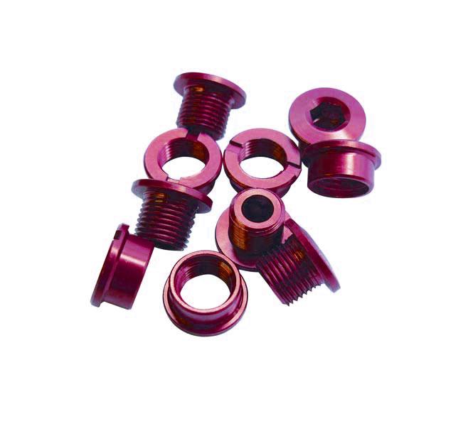 Id Old School BMX Purple ID Coloured Alloy Chainring Bolts (5) 6.5mm Single