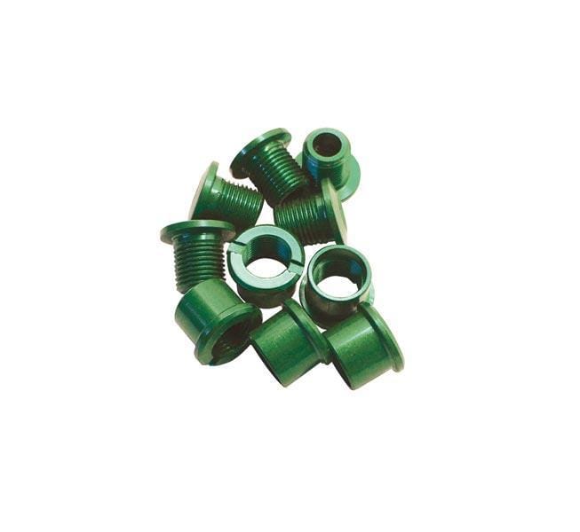 Id Old School BMX Green ID Coloured Alloy Chainring Bolts (5) 8.5mm Double