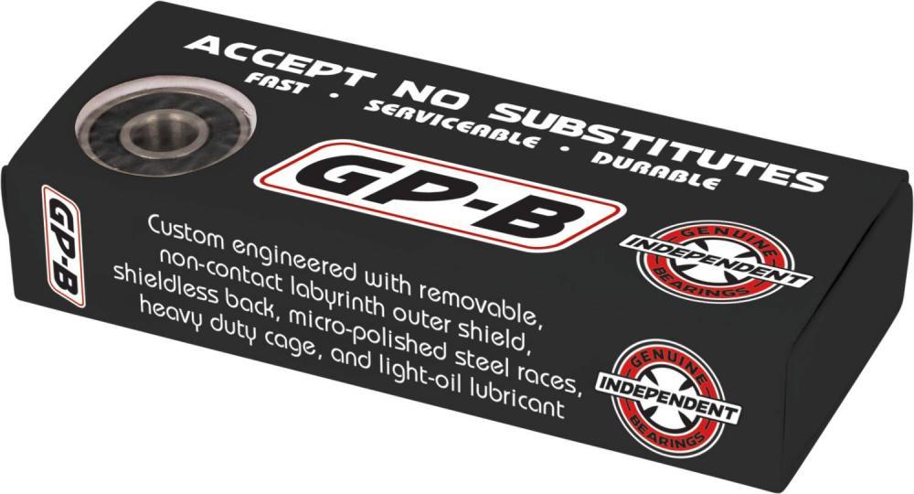 Independent Skateboards Independent Genuine Parts GP-B Black 8 Pack Skateboard Bearings
