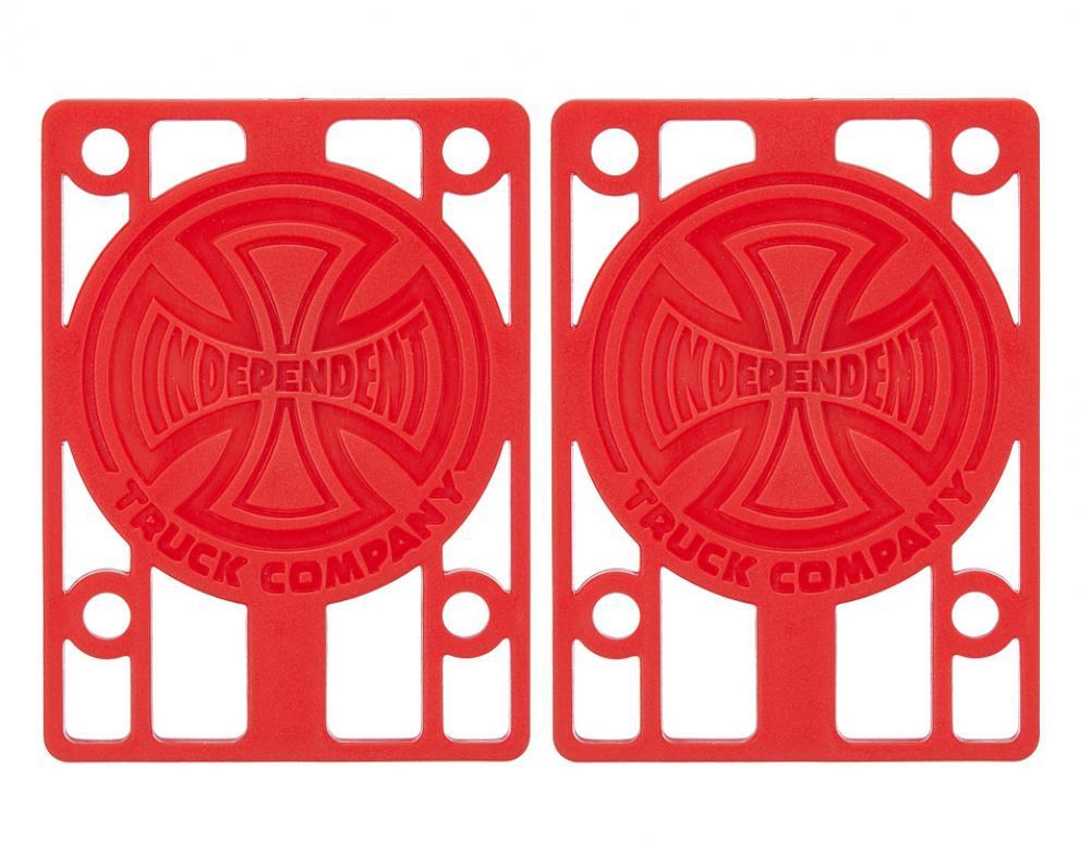 Independent Skateboards Red / 1/8 Independent Skateboard Truck Riser Pads