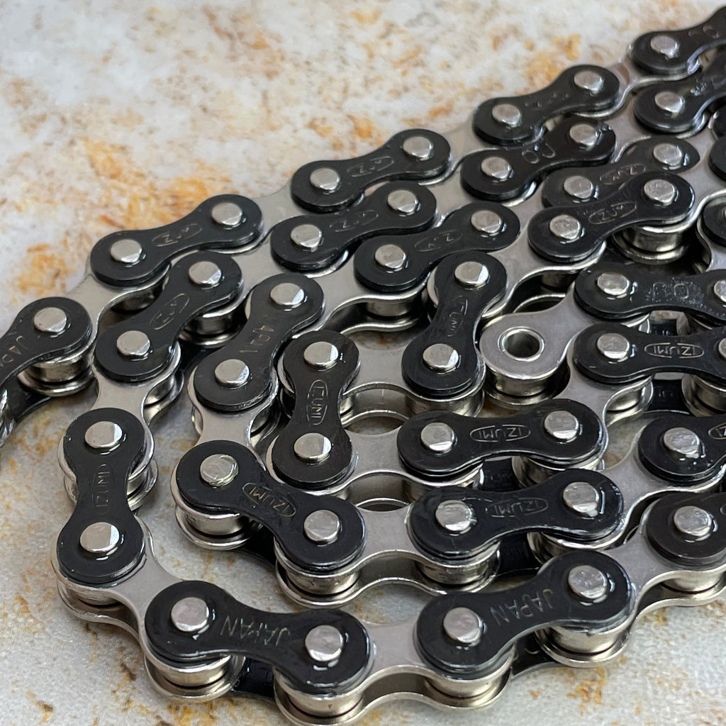 Jual Izumi Chain Jet Black 1/2*1/8 Track Fixedgear Bmx Made In Japan | Indonesia - Foto 6
