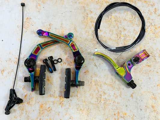 KHE BMX Parts KHE Complete U-Brake Kit Rear Oil Slick