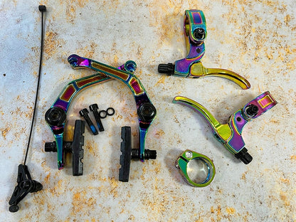 KHE BMX Parts Oil Slick KHE Seatclamp Oil Slick