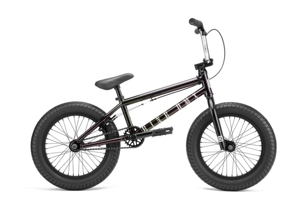 Kink 2022 Carve 16 Inch BMX Bike Gloss Iridescent Black Alans BMX