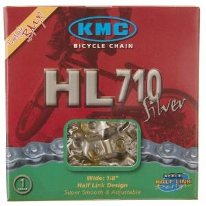 KMC HL1 1/8" Half Link Nickel Plated BMX Chain Silver