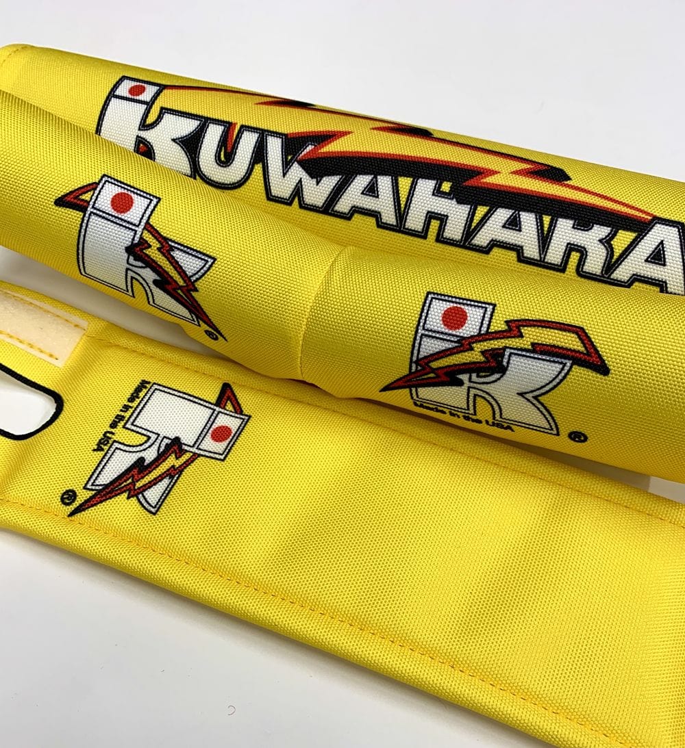 Flite Old School BMX Yellow Kuwahara Flite V-Bar Old School BMX 3 Piece Pad Set