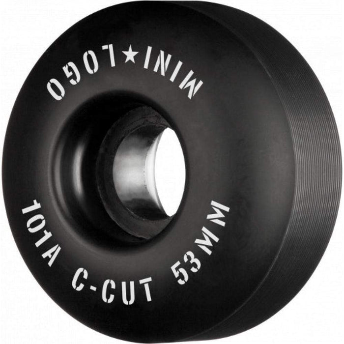 Mini Logo Skateboards Black / 53mm Mini Logo C-Cut 101a Skateboard Wheels