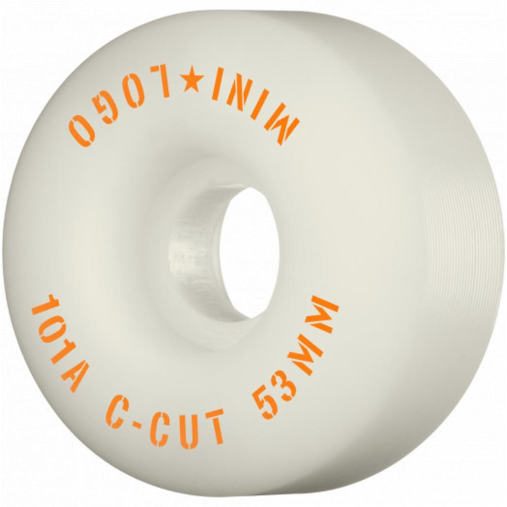 Mini Logo Skateboards White / 53mm Mini Logo C-Cut 101a Skateboard Wheels