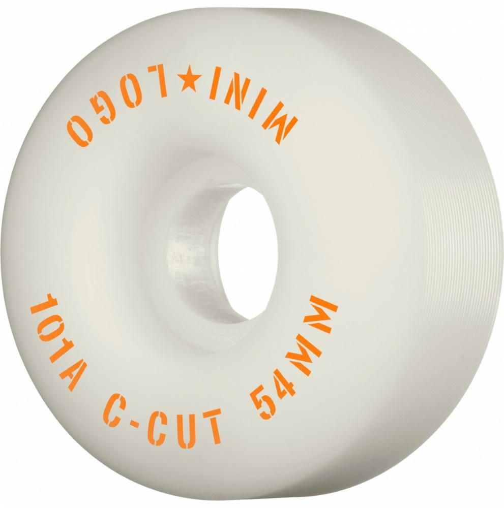 Mini Logo Skateboards White / 54mm Mini Logo C-Cut 101a Skateboard Wheels