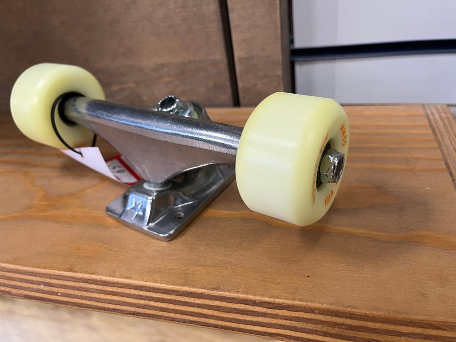 Mini Logo Skateboards Mini Logo Complete Skateboard Truck & Wheel Assembly Raw Seconds