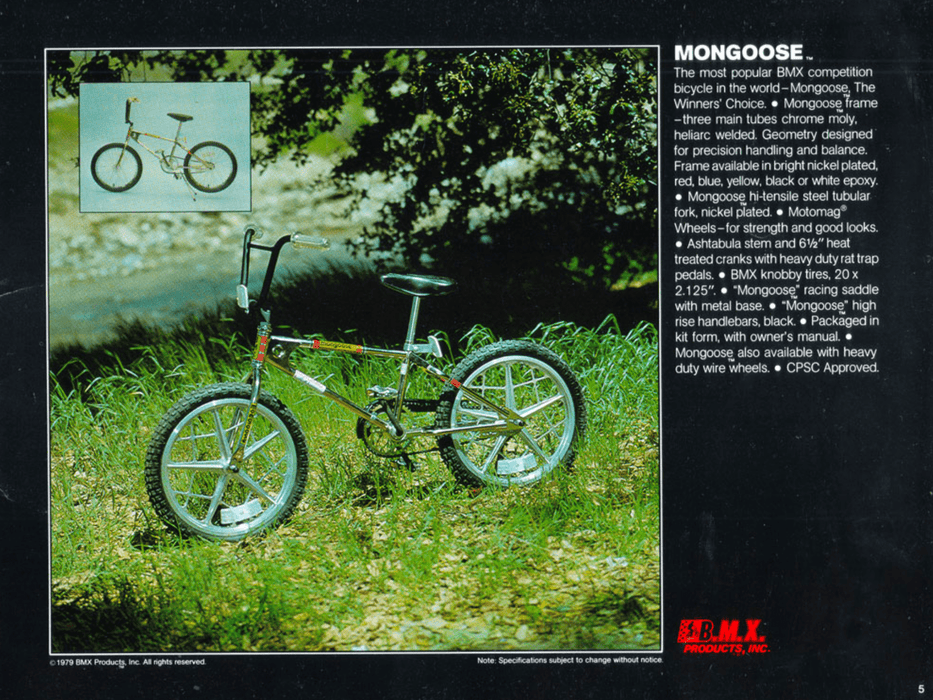 最旬ダウン MONGOOSE oldbmx モトマグ マングース 3 iii MOTOMAG