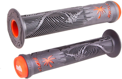 ODI BMX Parts Graphite/Orange ODI Hucker Grips Flanged