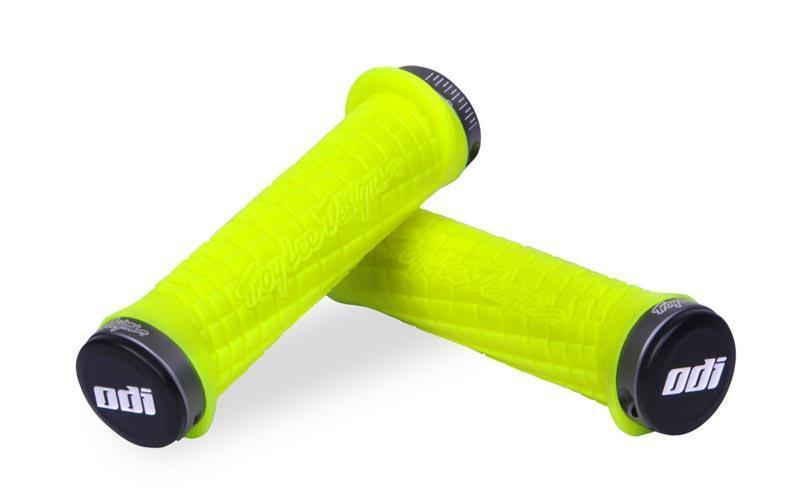 ODI BMX Parts ODI Troy Lee Lock-On Grips Pink/Black