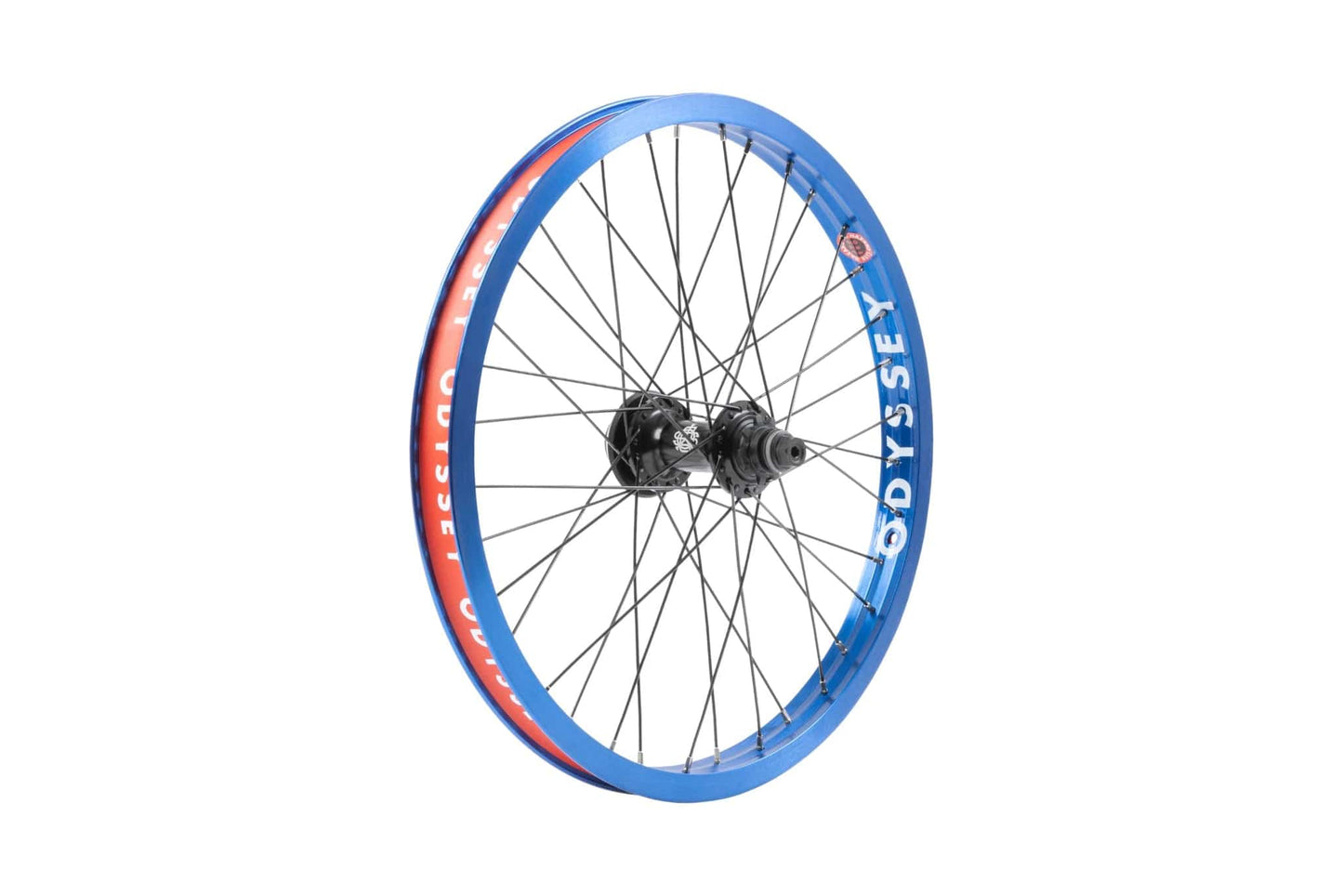 Odyssey BMX Parts Blue Rim Odyssey Hazard Lite Cassette Rear Wheel