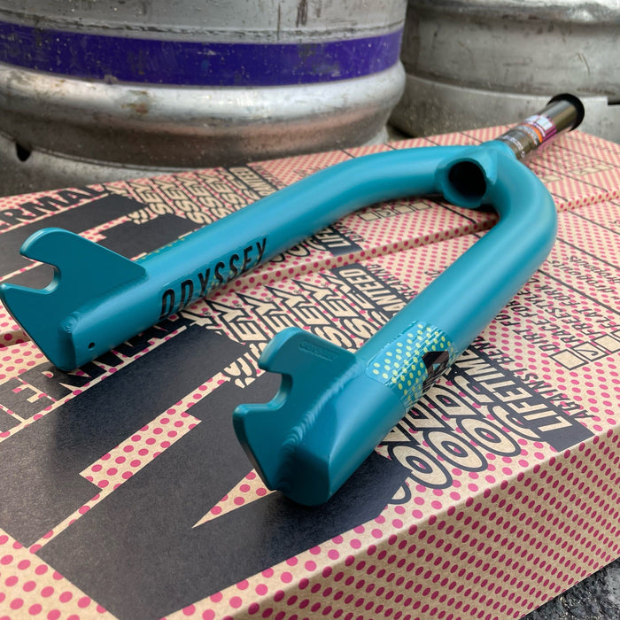 Odyssey BMX Parts Teal Odyssey Pro Race Fork 10mm Limited Edition Teal