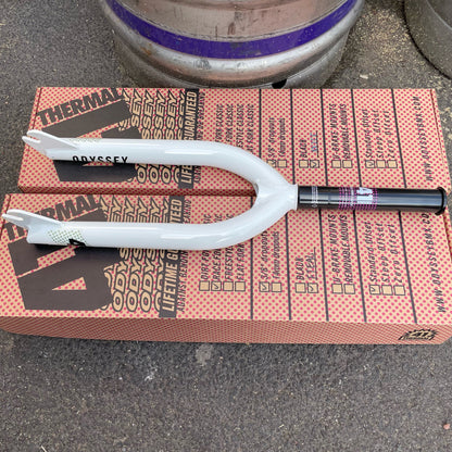 Odyssey BMX Parts White Odyssey Pro Race Fork 10mm White
