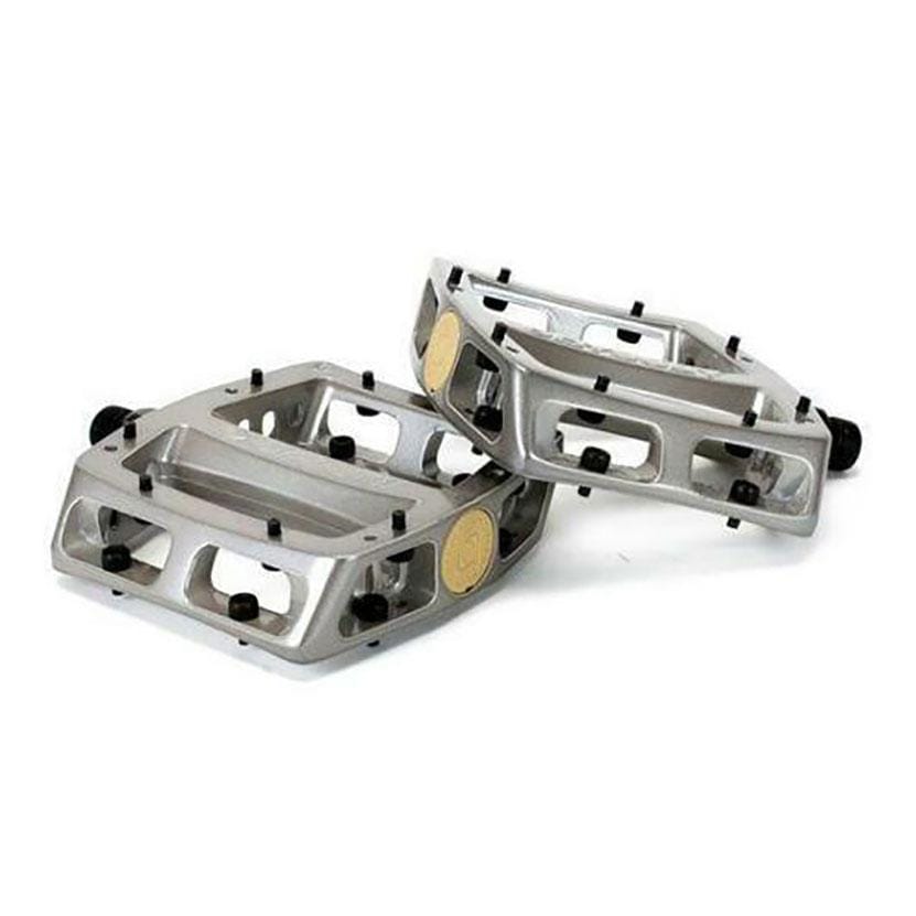 Odyssey BMX Parts Metallic Silver Odyssey Trailmix Pedals Alloy Looseball