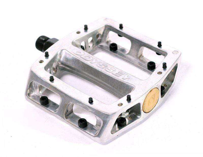 Odyssey BMX Parts Polished Odyssey Trailmix Pedals Alloy Looseball