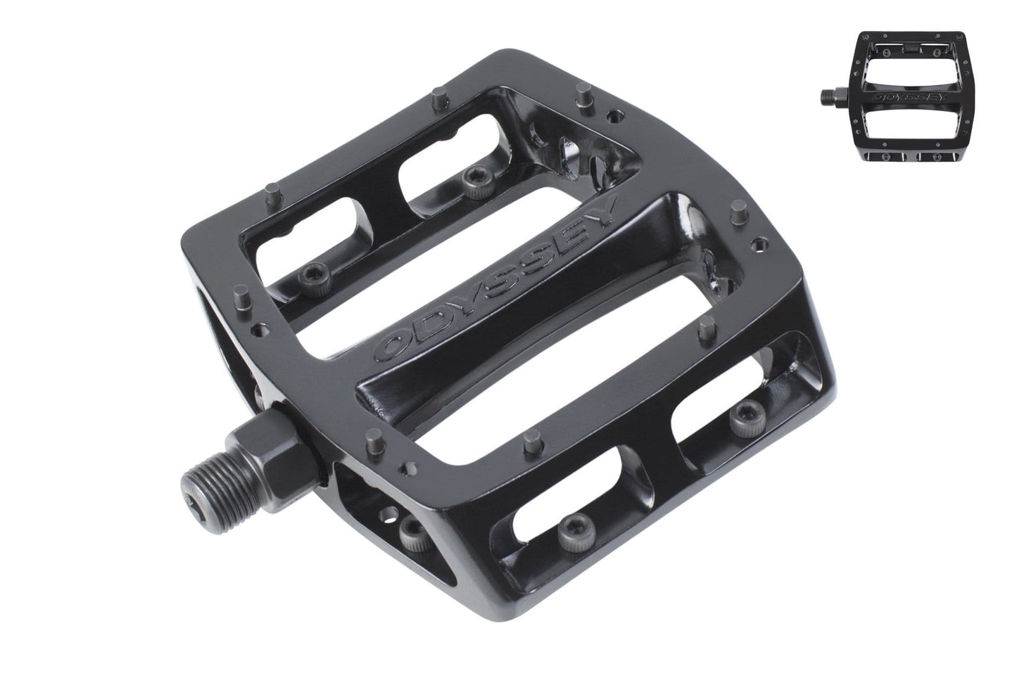 Odyssey BMX Parts Black Odyssey Trailmix Pedals Alloy Sealed