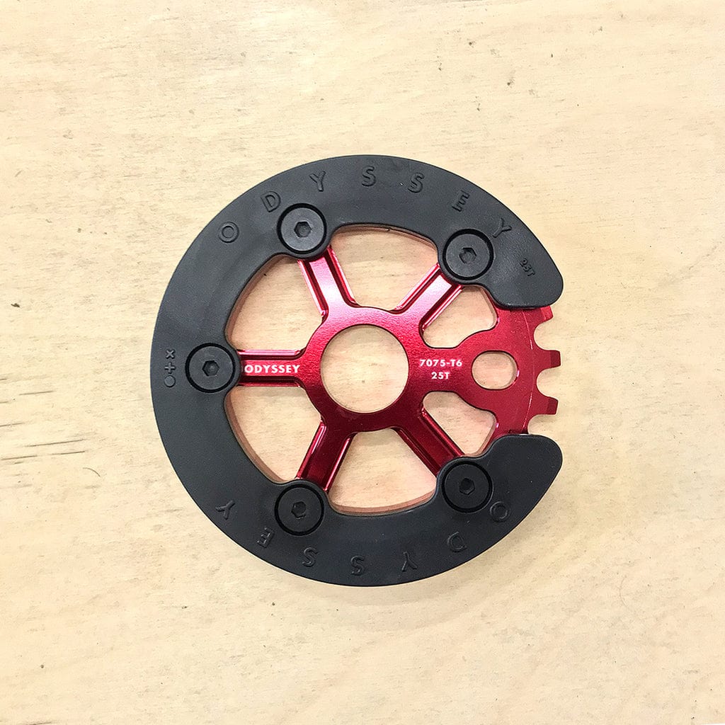 Odyssey BMX Parts Red / 25T Odyssey Utility Pro Sprocket with Guard