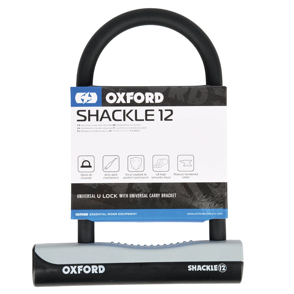 Oxford Misc Oxford Shackle 12 Duo U-Lock & 1200mm Lockmate Lock