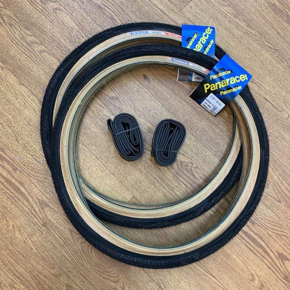 Panaracer Old School BMX Black Panaracer HP406 Skinwall Freestyle Tyres Pair with Tubes