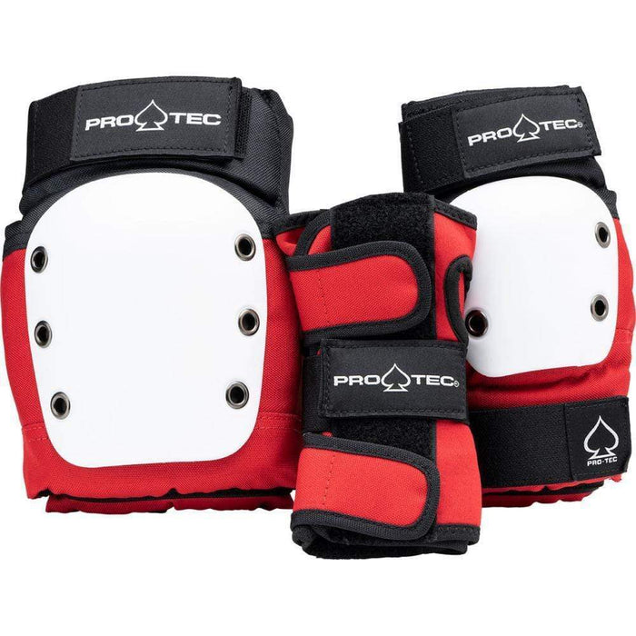 Pro-Tec Protection Red/White/Black / Youth Small Pro-Tec Street Gear Junior 3-Pack Pad Knee Elbow Wrist Set