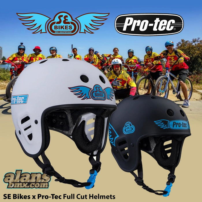 Pro-Tec Protection Pro-Tec x SE Bikes Full Cut Certified Helmet White