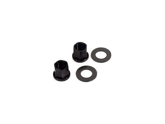 Profile BMX Parts Profile Racing Steel 14mm Hub Axle Nuts Black Pair