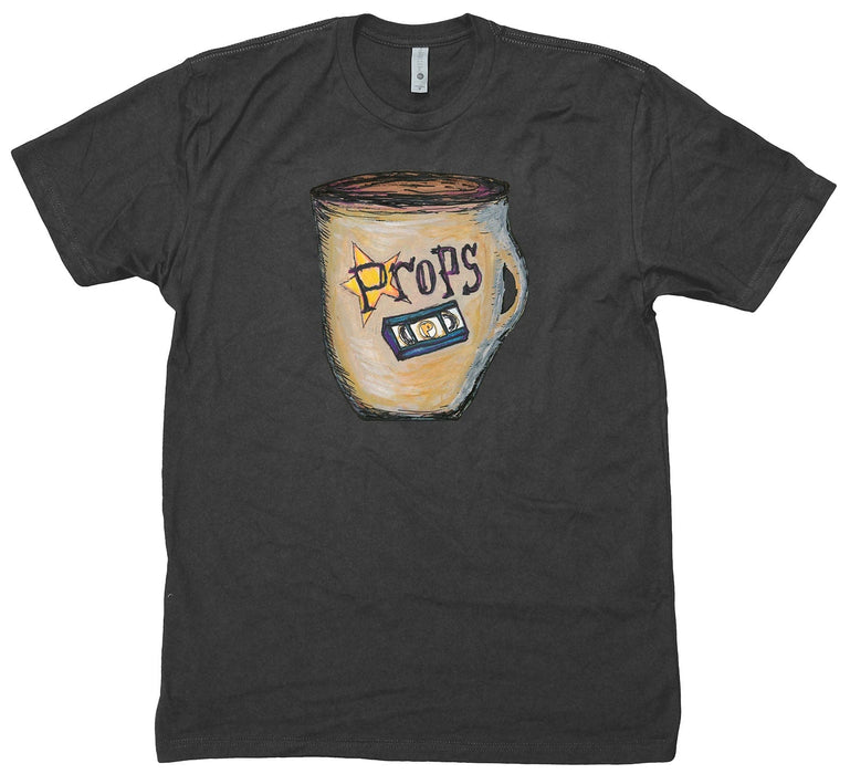 Props Clothing & Shoes Heavy Metal / Small Props Road Coffee and VHS Transfer T-shirt