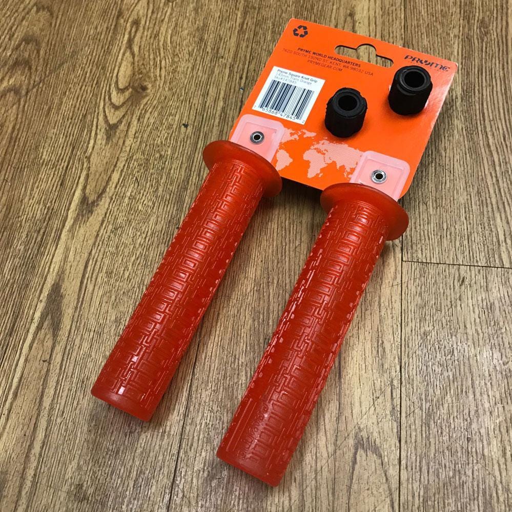 Redline BMX Parts Trans Orange Pryme Square Knot Grips