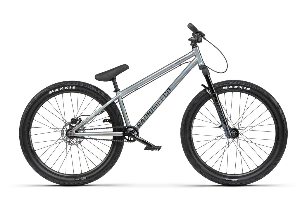 Radio BMX Bikes Radio 2021 Asura Pro 26 Inch Dirt Jump Bike Spectral Silver