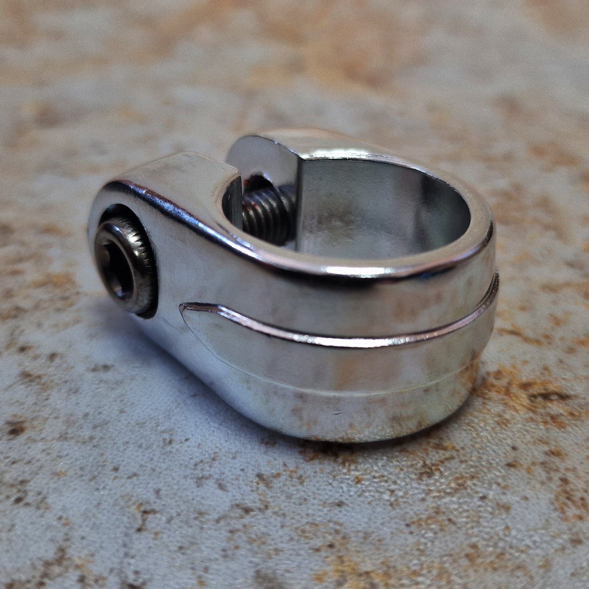 Raleigh Old School BMX Silver Raleigh Super Tuff Burner Seatclamp Silver