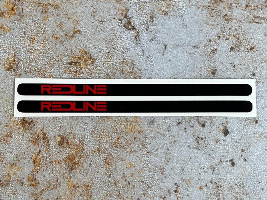 Redline Old School BMX Gen 3 Black Redline Flight Crank Arm Stickers