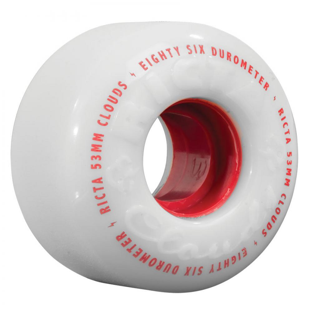 Ricta Skateboards Ricta Clouds Ditch Formula Skateboard Wheels 86A White/Red
