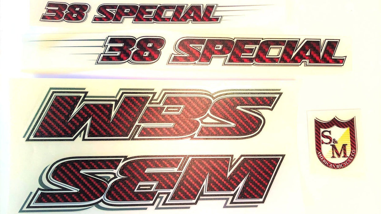 S&M Bikes 38 Special Frame Sticker Set