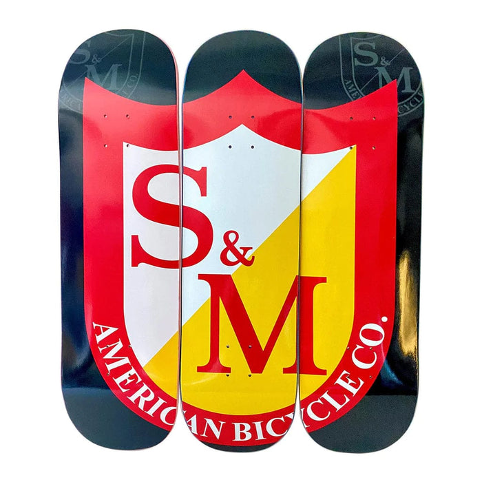 S&M Bikes Skateboards 8.75 S&M Bikes Big Shield 3 Skateboard Deck Set