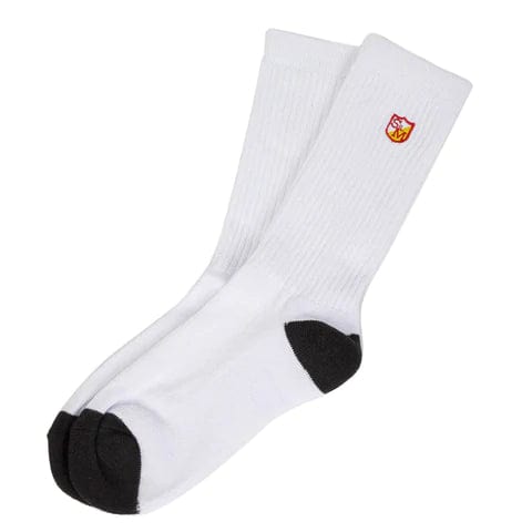 S&M Bikes Clothing & Shoes L/XL / White S&M Bikes Block Socks White